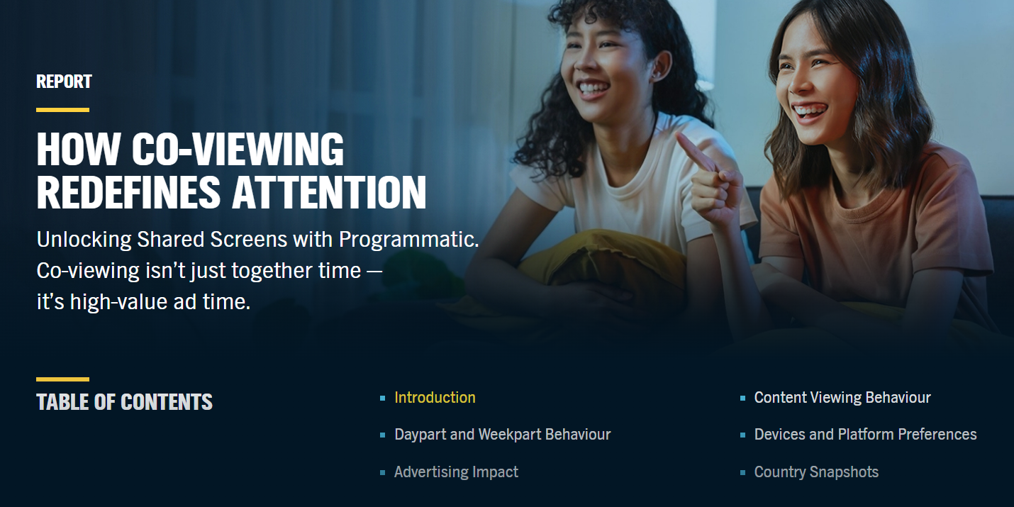 APAC Co-Viewing Study: report cover, “How Co-Viewing Redefines Attention”